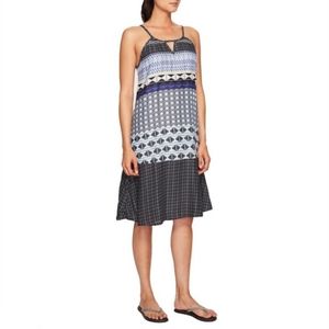 Prana XS Nari Geo Tribal Print Hi-Low Dress‎ Lightweight Travel Beach Casual